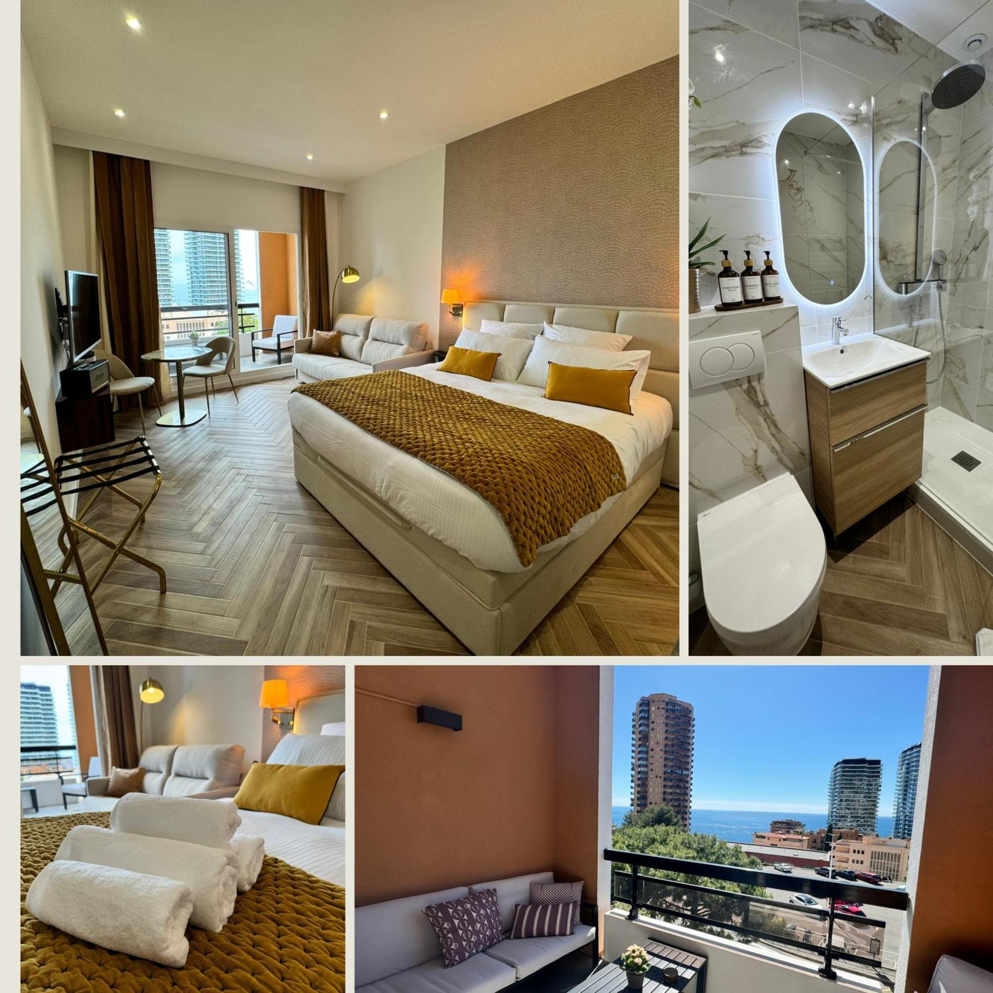 Monaco Border Luxury Suite - Sea View - Pool 博索莱伊 外观 照片
